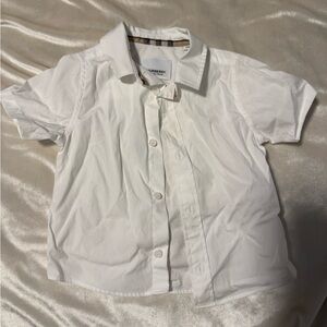 Burberry Kids White Button-Down Shirt